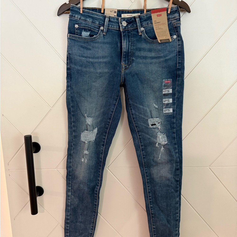 Levi's Blue 711 Skinny Jeans